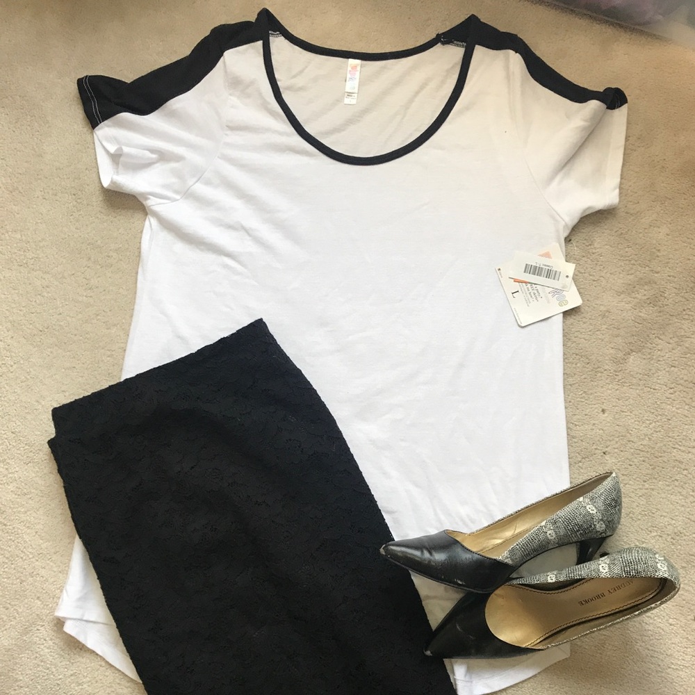 LLR NWT Classic white tee size L (14-16)